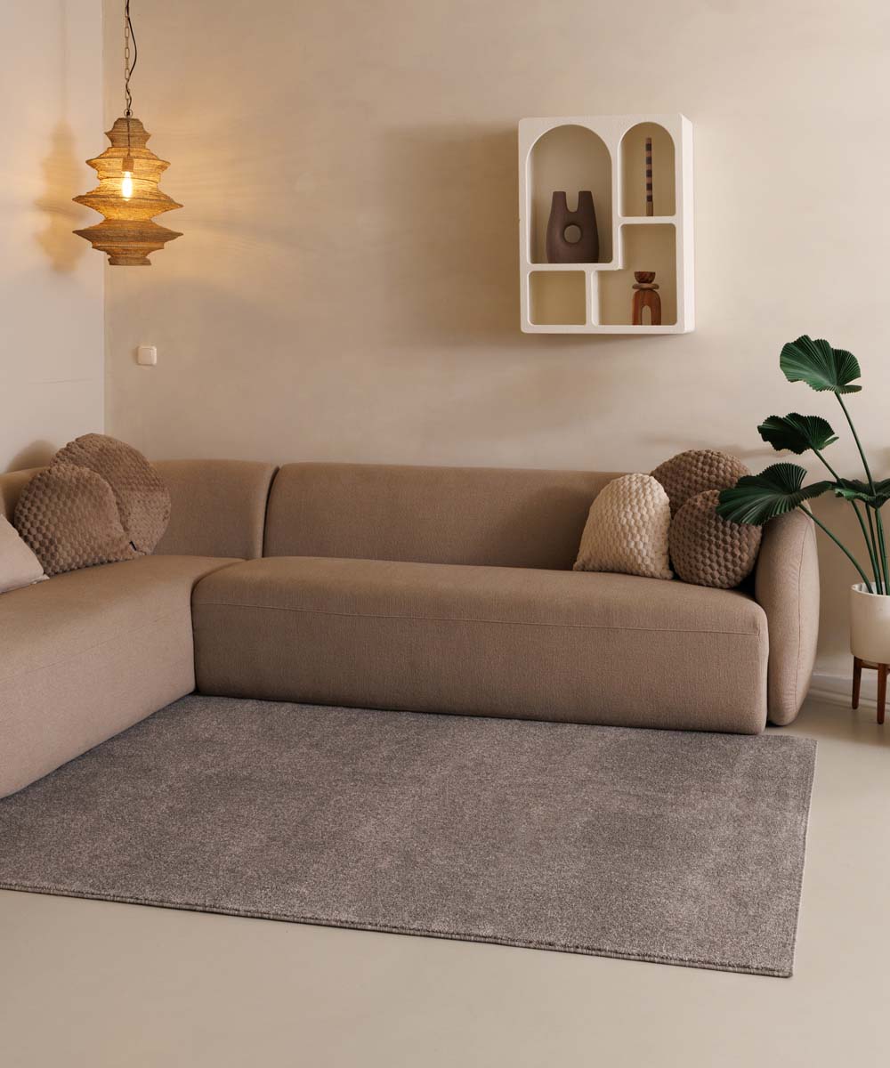 Kurzflor Teppich Fine - Hellgrau - sfeer Kurzflor Teppich Fine - Hellgrau - sfeer