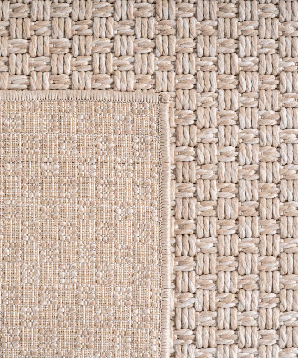 Balkonteppich Jute Optik - Alvra Base Beige - close up Balkonteppich Jute Optik - Alvra Base Beige - close up