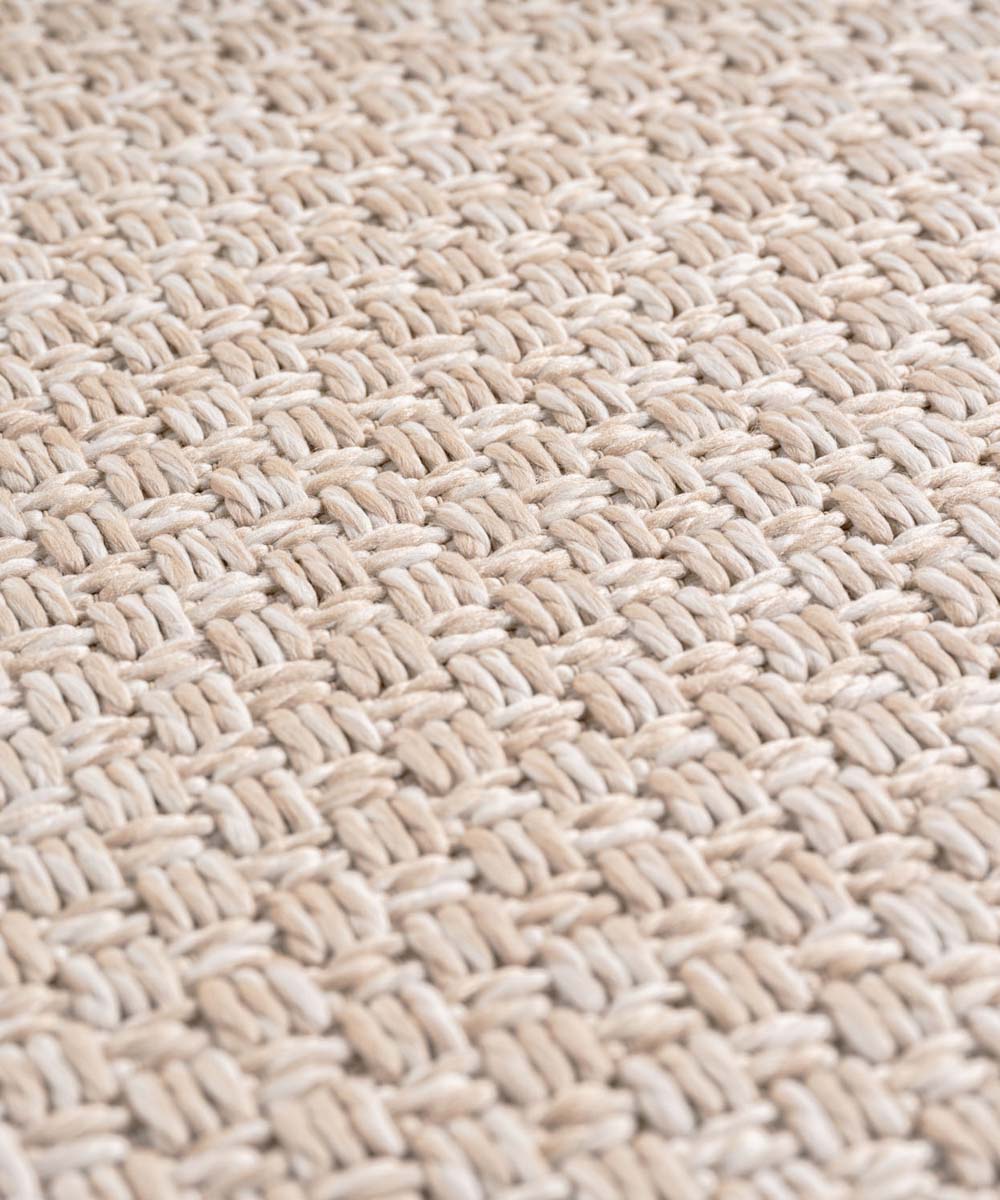 Balkonteppich Jute Optik - Alvra Base Beige - close up Balkonteppich Jute Optik - Alvra Base Beige - close up
