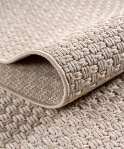 Balkonteppich Jute Optik - Alvra Base Beige - close up