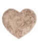 Teppich Herzen Flauschig - Fluffy Taupe - overzicht, thumbnail