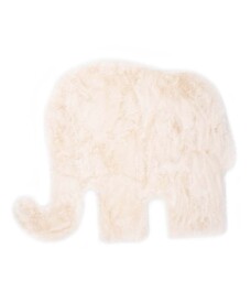 Flauschiger Kinderteppich Elefant - Fluffy Creme - overzicht, thumbnail