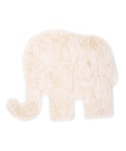 Flauschiger Kinderteppich Elefant - Fluffy Creme - overzicht