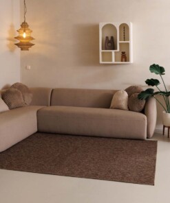 Schlingenteppich Lush - Braun - sfeer