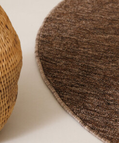 Schlingenteppich Rund Lush - Braun Schlingenteppich Rund Lush - Braun