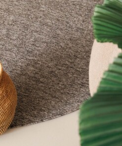 Schlingenteppich Rund Lush - Grau