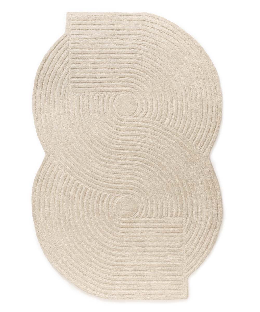 Organischer Design Teppich - Balans Infinity Elfenbein - overzicht Organischer Design Teppich - Balans Infinity Elfenbein - overzicht