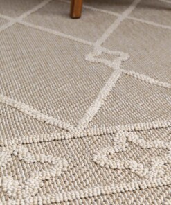 Boho Balkonteppich - Retreat Beige Boho Balkonteppich - Retreat Beige