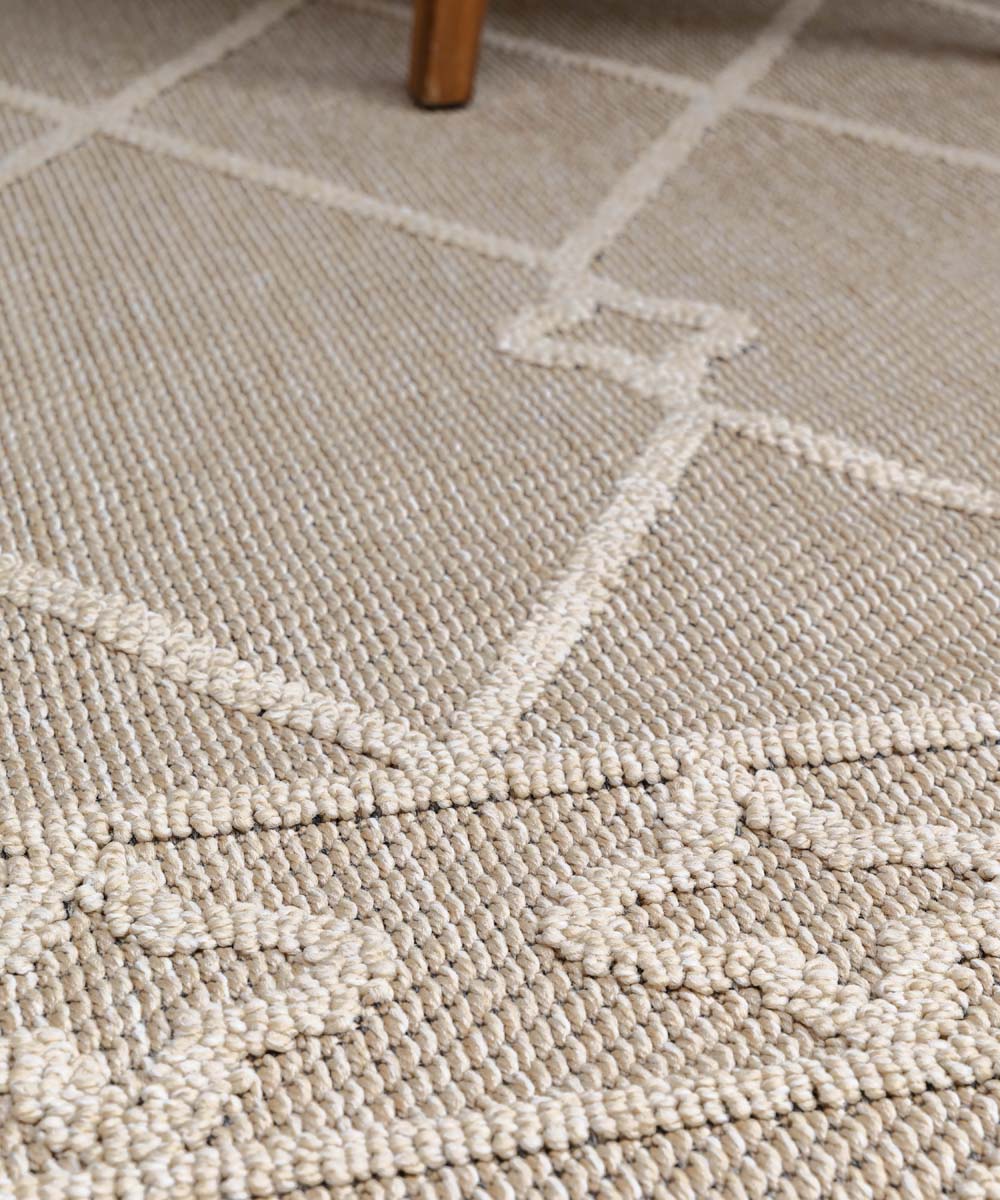 Boho Balkonteppich - Retreat Beige Boho Balkonteppich - Retreat Beige