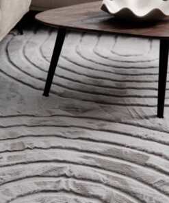 Flauschiger Teppich - Carvy Hellgrau - close up, thumbnail Flauschiger Teppich - Carvy Hellgrau - close up, thumbnail