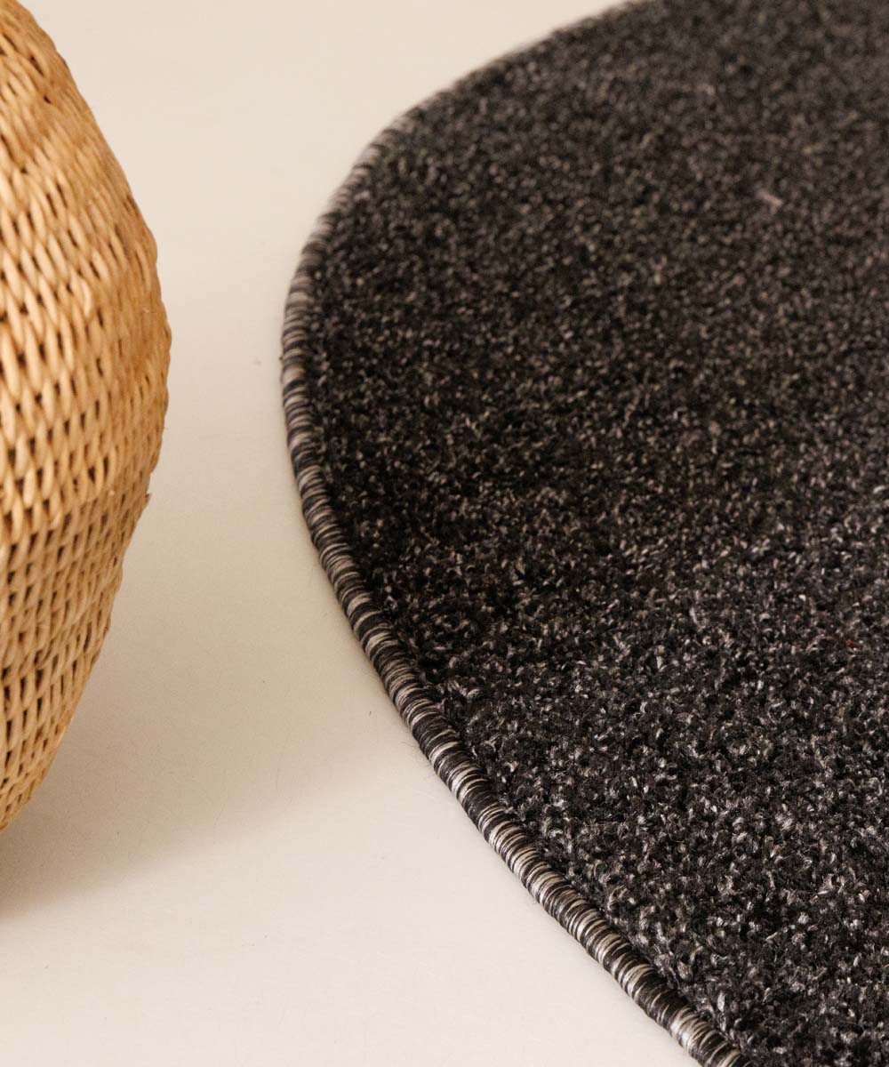 Teppich Rund Kurzflor Fine - Anthrazit Teppich Rund Kurzflor Fine - Anthrazit