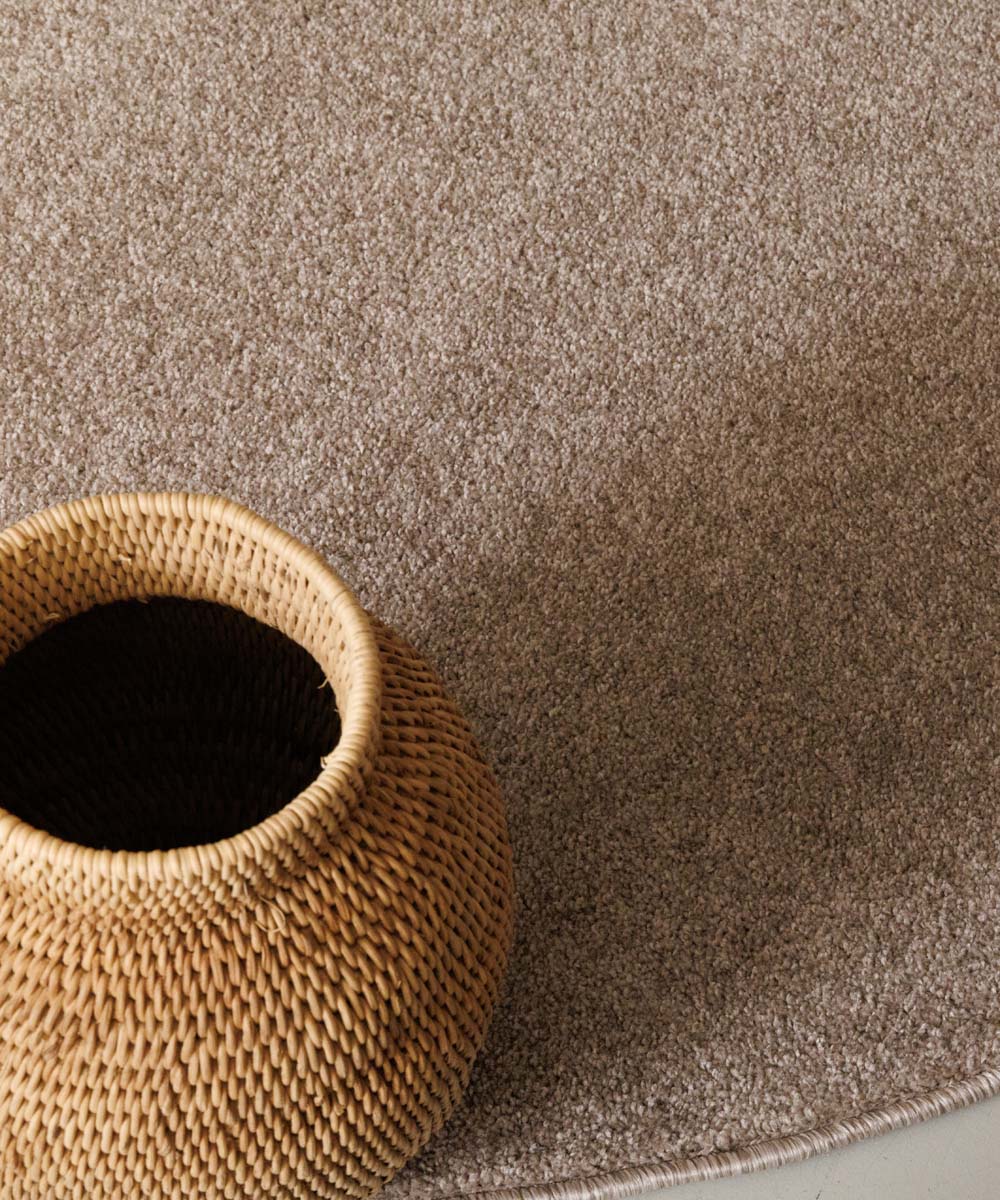 Teppich Rund Kurzflor Fine - Beige Teppich Rund Kurzflor Fine - Beige