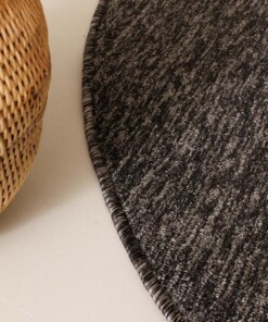 Schlingenteppich Rund Lush - Anthrazit Schlingenteppich Rund Lush - Anthrazit