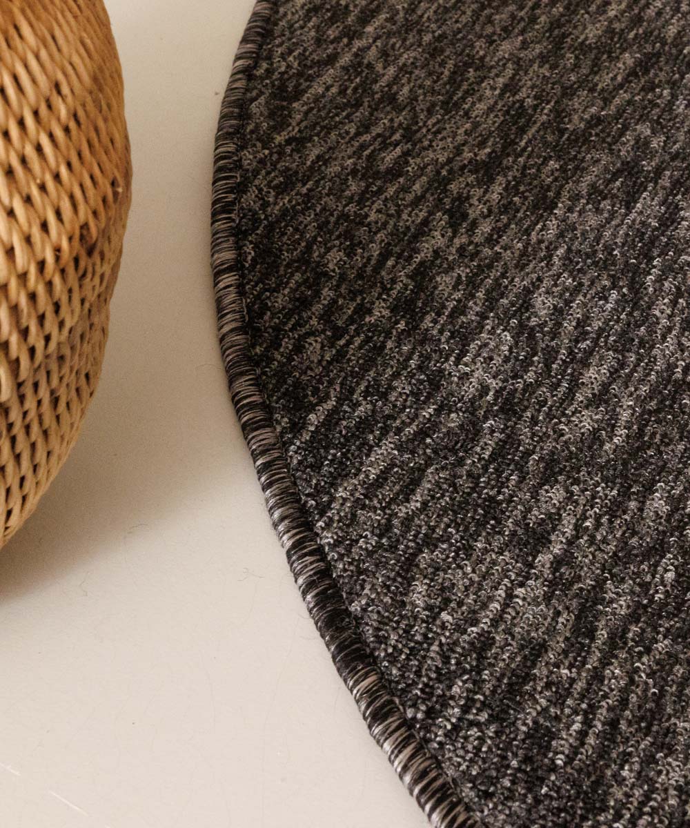 Schlingenteppich Rund Lush - Anthrazit Schlingenteppich Rund Lush - Anthrazit