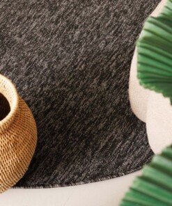 Schlingenteppich Rund Lush - Anthrazit