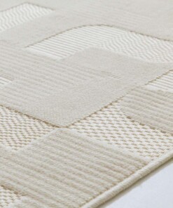 Balkonteppich - Elvora Curve Creme - close up
