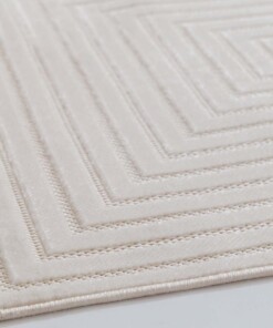 Balkonteppich - Elvora Frame Creme - close up