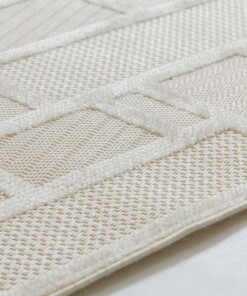 Balkonteppich - Elvora Mosaic Creme - close up