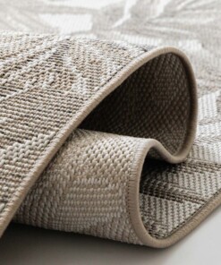 Balkonteppich - Mira Leaf Beige - close up, thumbnail Balkonteppich - Mira Leaf Beige - close up, thumbnail