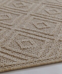 Balkonteppich Design - Retreat Beige - close up, thumbnail