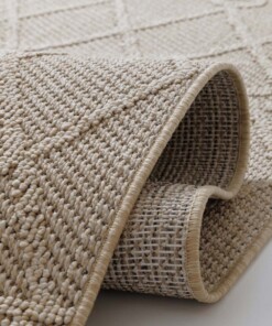 Boho Outdoor Teppich - Retreat Beige - close up