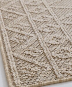 Boho Outdoor Teppich - Retreat Beige - close up, thumbnail