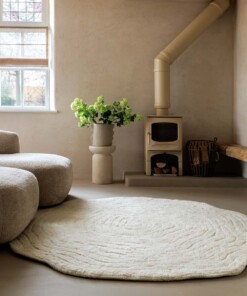 Baumstamm Teppich - Isdal Elfenbein - sfeer