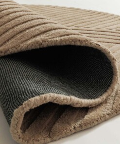 Runder Design Teppich - Balans Field Beige - close up, thumbnail Runder Design Teppich - Balans Field Beige - close up, thumbnail