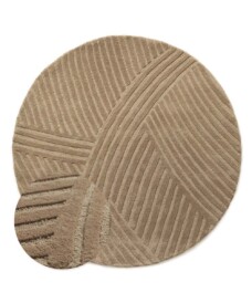 Runder Design Teppich - Balans Field Beige - overzicht, thumbnail
