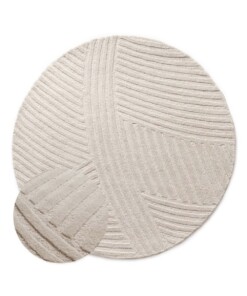 Runder Design Teppich - Balans Field Elfenbein - overzicht