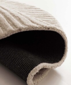 Runder Design Teppich - Balans Tree Elfenbein - close up