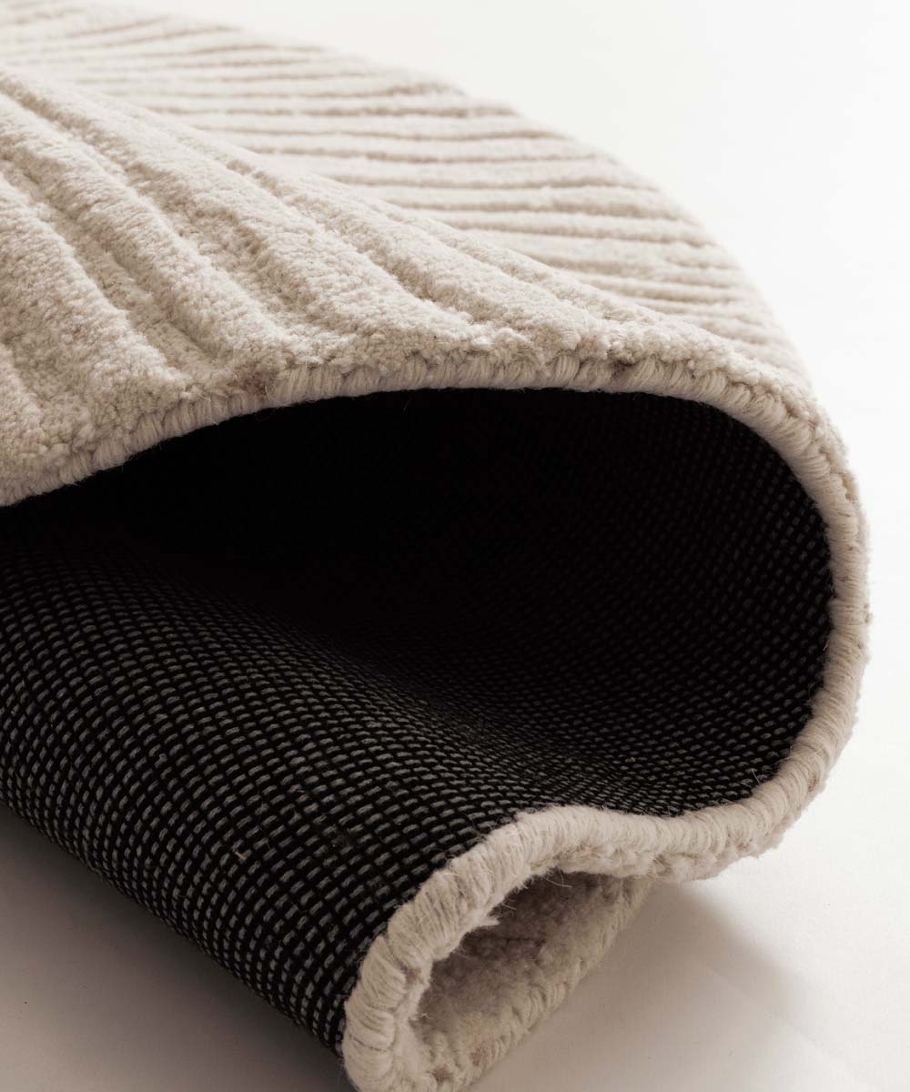 Runder Design Teppich - Balans Tree Elfenbein - close up Runder Design Teppich - Balans Tree Elfenbein - close up