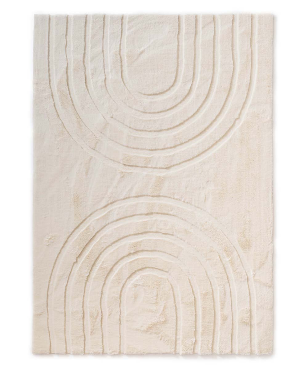 Flauschiger Teppich - Carvy Creme - overzicht Flauschiger Teppich - Carvy Creme - overzicht