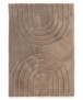 Flauschiger Teppich - Carvy Taupe - overzicht, thumbnail