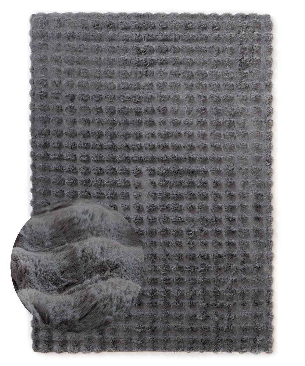 Flauschiger Teppich - Cloud Grau - overzicht Flauschiger Teppich - Cloud Grau - overzicht