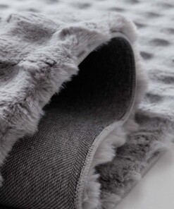 Flauschige Laüfer - Cloud Silber - close up, thumbnail Flauschige Laüfer - Cloud Silber - close up, thumbnail