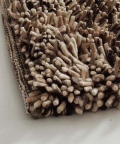 Hochflor Wollteppich - Aurelia creme/braun - close up, thumbnail Hochflor Wollteppich - Aurelia creme/braun - close up, thumbnail