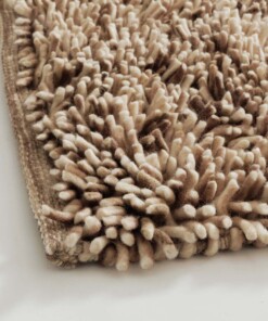 Hochflor Wollteppich - Aurelia elfenbein/beige - close up