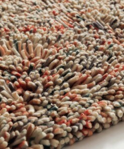 Hochflor Wollteppich - Aurelia multi - close up, thumbnail