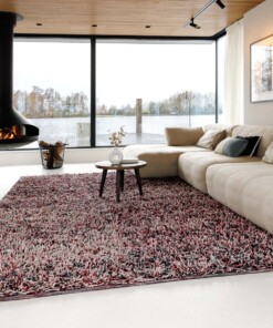 Hochflor Wollteppich - Aurelia lila - sfeer