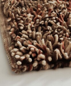 Hochflor Wollteppich - Aurelia terrakotta - close up, thumbnail Hochflor Wollteppich - Aurelia terrakotta - close up, thumbnail