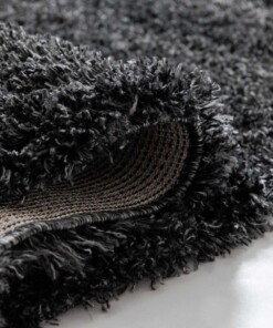 Hochflor Läufer - Cozy Shaggy Anthrazit - close up