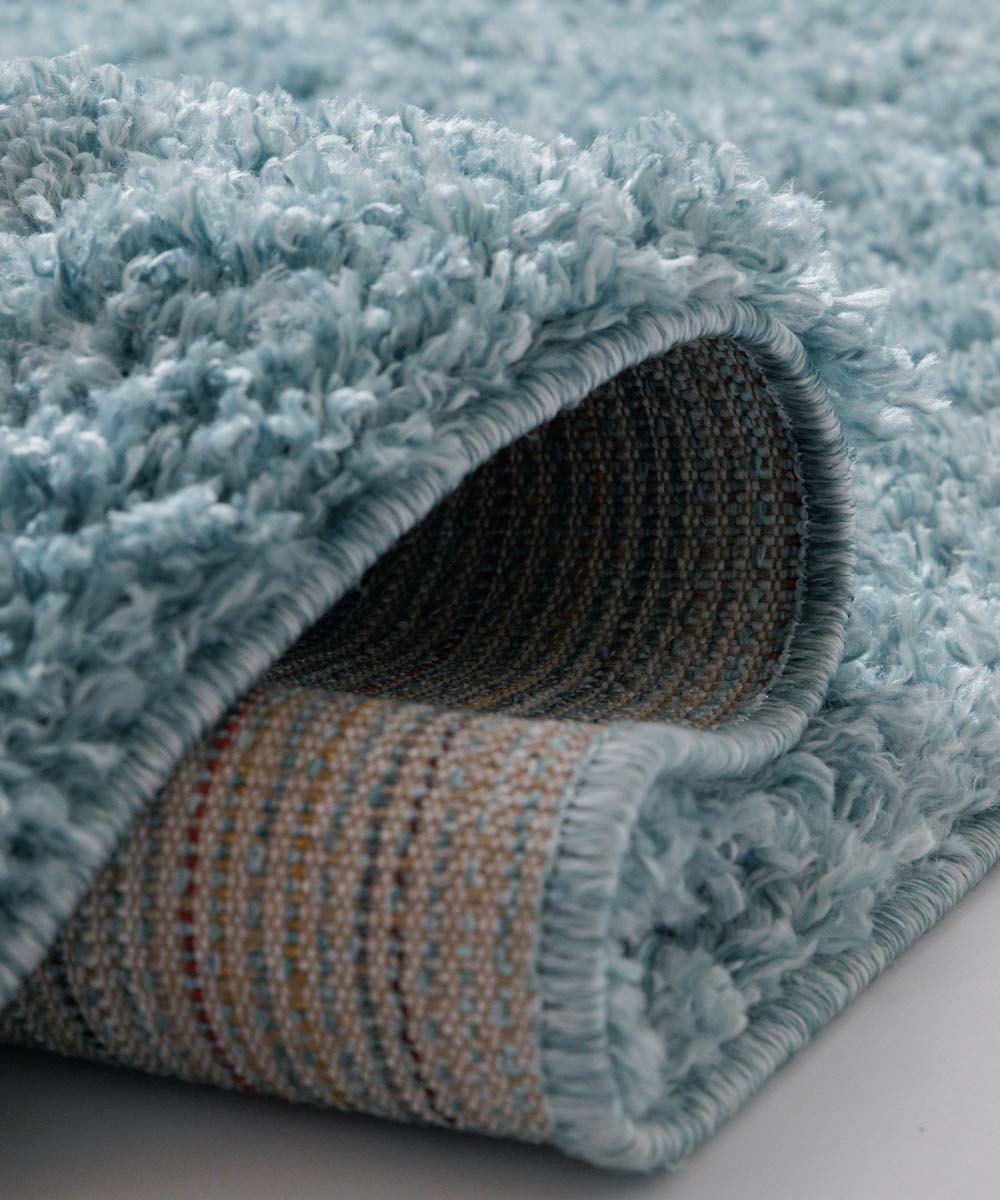Hochflor Läufer - Cozy Shaggy Hellblau - close up Hochflor Läufer - Cozy Shaggy Hellblau - close up