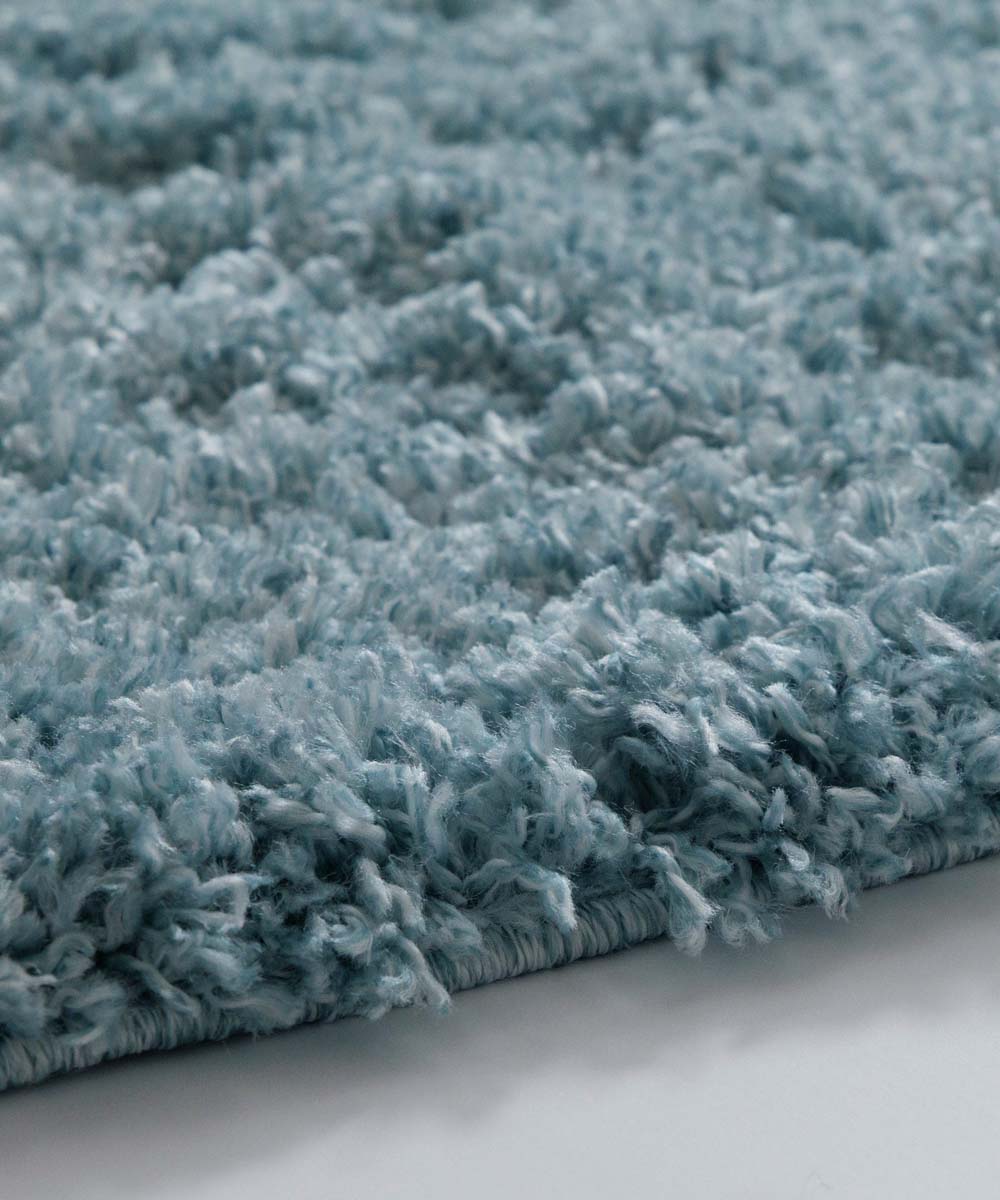 Hochflor Läufer - Cozy Shaggy Hellblau - close up Hochflor Läufer - Cozy Shaggy Hellblau - close up