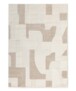 Skandinavischer Teppich - Ridge Elv Creme/Beige - overzicht, thumbnail