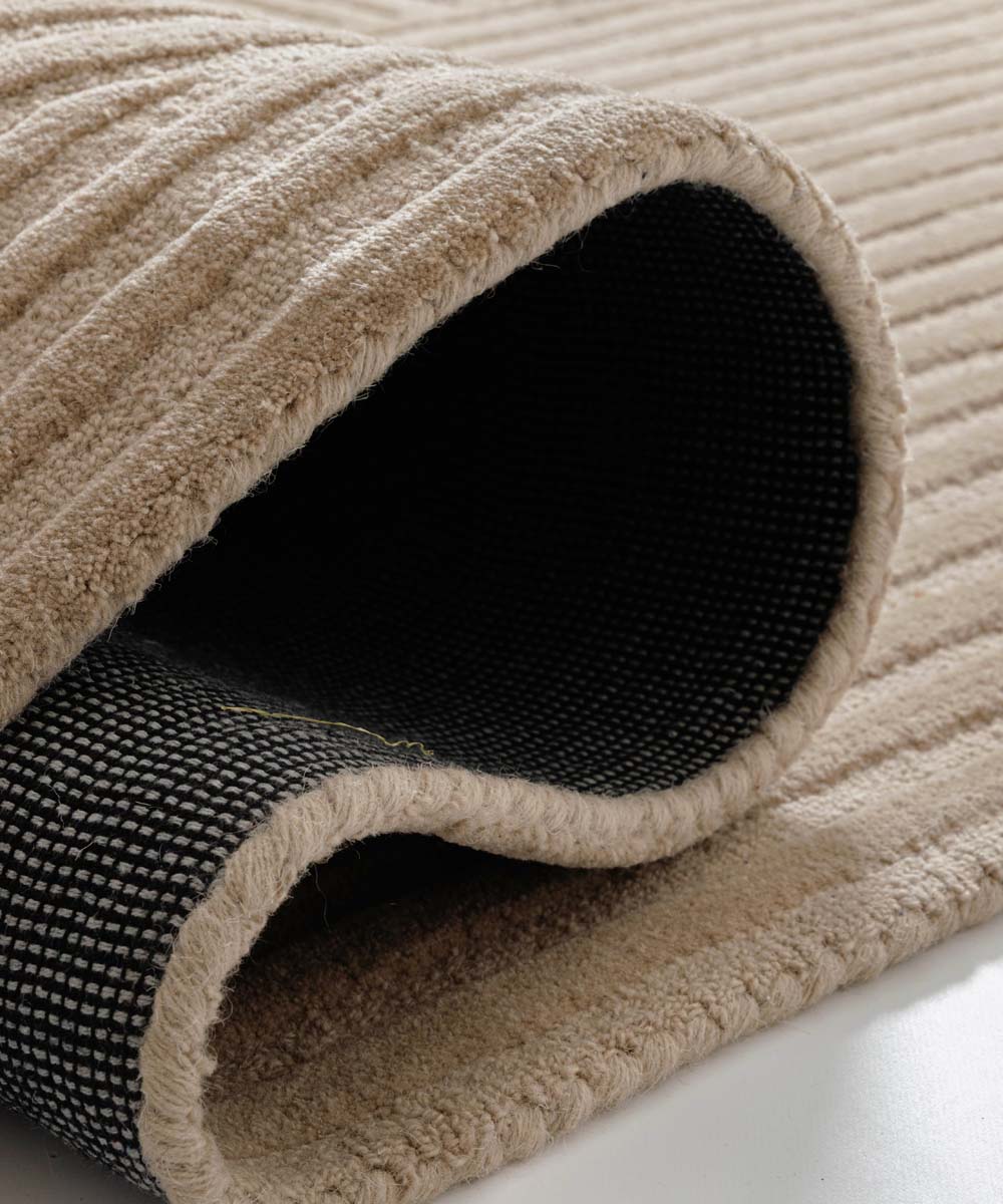 Japandi Teppich - Balans Beige - close up Japandi Teppich - Balans Beige - close up