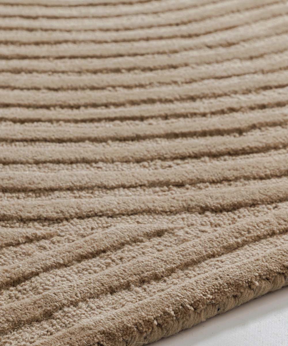 Japandi Teppich - Balans Beige - close up Japandi Teppich - Balans Beige - close up