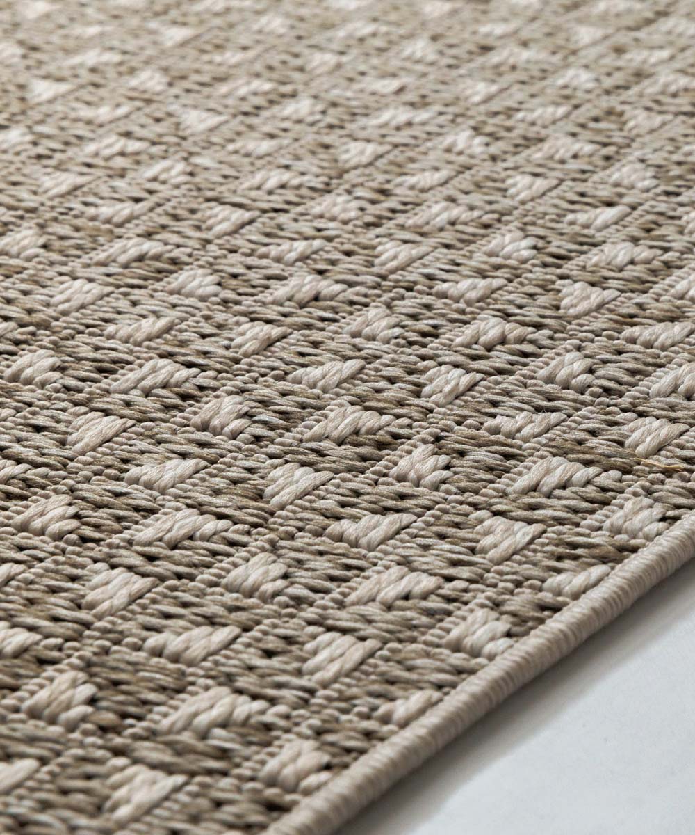 Balkonteppich Jute Optik - Alvra Dot Beige - close up Balkonteppich Jute Optik - Alvra Dot Beige - close up