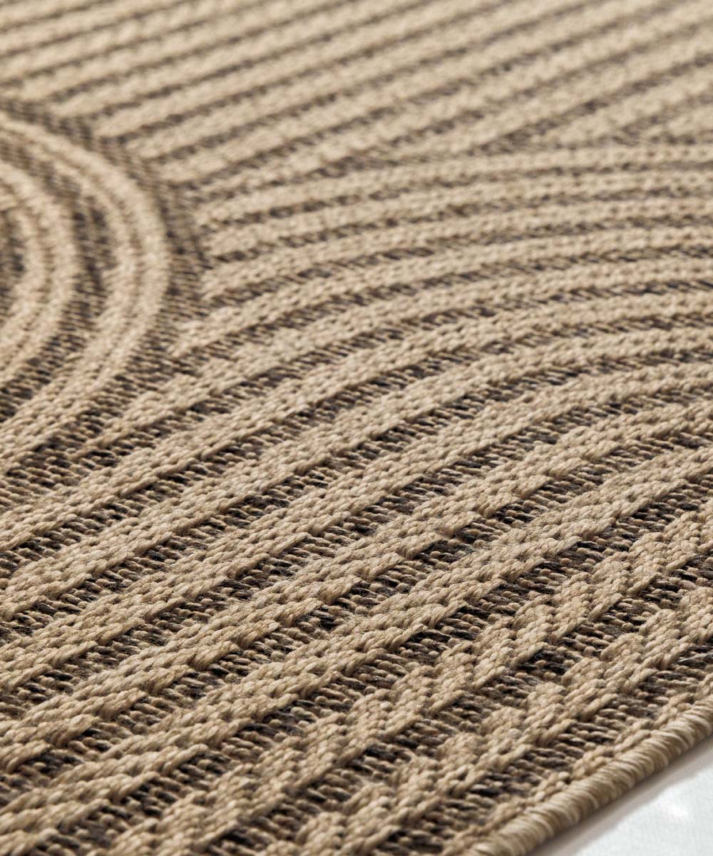Balkonteppich in Jute Optik - Cana Circo Beige - close up Balkonteppich in Jute Optik - Cana Circo Beige - close up