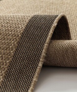 Balkonteppich in Jute Optik - Cana Lino Beige - close up
